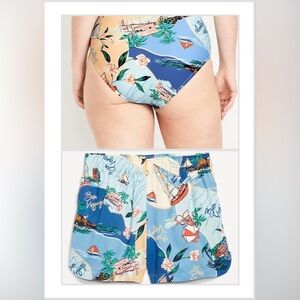 Old Navy Multicolor Tropical Swim Bottoms and Shorts Bundle